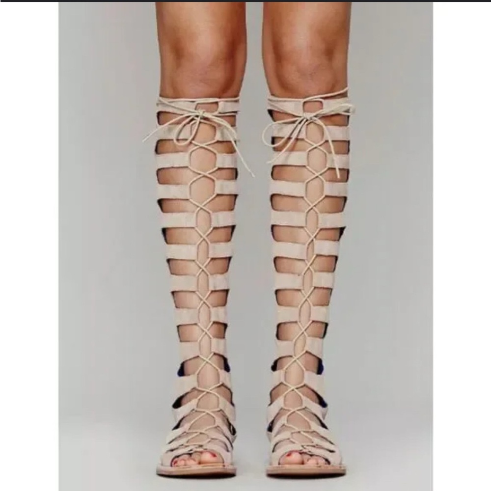 Women's Beige Gladiator Sandals
